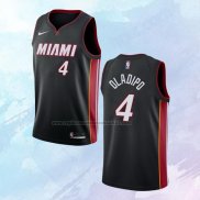 NO 4 Victor Oladipo Camiseta Miami Heat Icon Negro
