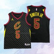 NO 5 Dennis Smith Jr. Camiseta Cleveland Cavaliers Statement Negro 2020-21