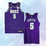 NO 5 Jevon Carter Camiseta Milwaukee Bucks Classic Violeta 2022-23