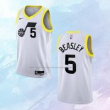 NO 5 Malik Beasley Camiseta Utah Jazz Association Blanco 2022-23