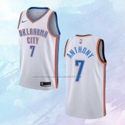 NO 7 Carmelo Anthony Camiseta Oklahoma City Thunder Association Blanco