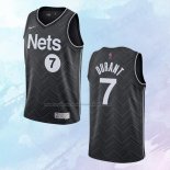 NO 7 Kevin Durant Camiseta Brooklyn Nets Earned Negro 2020-21