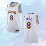 NO 8 Kobe Bryant Camiseta Los Angeles Lakers Association Blanco 2018