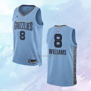 NO 8 Ziaire Williams Camiseta Memphis Grizzlies Statement Azul 2022-23