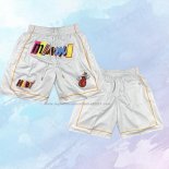 Pantalone Miami Heat Ciudad Just Don 2022-23 Blanco