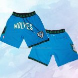 Pantalone Mitchell & Ness Minnesota Timberwolves Just Don Azul