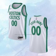 Camiseta Boston Celtics Personalizada Ciudad Blanco 2020-21