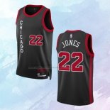 Camiseta Chicago Bulls Carlik Jones NO 22 Ciudad 2023-24 Negro