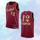Camiseta Cleveland Cavaliers Tristan Thompson NO 12 Ciudad 2023-24 Rojo