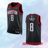Camiseta Houston Rockets Jae'sean Tate NO 8 Statement 2023-24 Negro