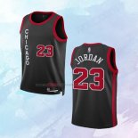 Camiseta Nino Chicago Bulls Michael Jordan NO 23 Ciudad 2023-24 Negro