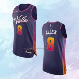 Camiseta Phoenix Suns Grayson Allen NO 8 Ciudad Autentico 2023-24 Violeta
