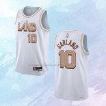 NO 10 Darius Garland Camiseta Cleveland Cavaliers Ciudad Blanco 2022-23