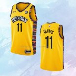 NO 11 Kyrie Irving Camiseta Brooklyn Nets Ciudad Amarillo 2020-21