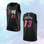 NO 13 Bam Adebayo Camiseta Miami Heat Ciudad Negro 2021-22
