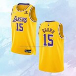 NO 15 Jabari Brown Camiseta Los Angeles Lakers 75th Anniversary Amarillo 2021-22
