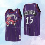 NO 15 Vince Carter Camiseta Mitchell & Ness Nino Toronto Raptors Violeta
