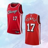 NO 17 Garrett Temple Camiseta Chicago Bulls Ciudad Rojo 2021-22