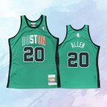 NO 20 Ray Allen Camiseta Boston Celtics Hardwood Classics Throwback Verde 2007-08