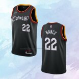 NO 22 Larry Nance Jr. Camiseta Cleveland Cavaliers Ciudad Negro 2020-21