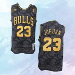 NO 23 Michael Jordan Camiseta Chicago Bulls Hardwood Classics Negro