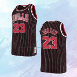 NO 23 Michael Jordan Camiseta Chicago Bulls Hardwood Classics Throwback Negro 1997-98