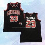 NO 23 Michael Jordan Camiseta Chicago Bulls Retro Negro3