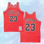 NO 23 Michael Jordan Camiseta Mitchell & Ness Chicago Bulls Rojo 1995-96