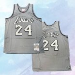 NO 24 Kobe Bryant Camiseta Mitchell & Ness Los Angeles Lakers Gris 1996-97