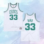 NO 33 Larry Bird Camiseta Boston Celtics Hardwood Classics Throwback Blanco