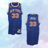 NO 33 Patrick Ewing Camiseta New York Knicks Retro Azul