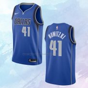 NO 41 Dirk Nowitzki Camiseta Dallas Mavericks Icon Azul