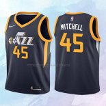 NO 45 Donovan Mitchell Camiseta Nino Utah Jazz Icon Azul 2017-18