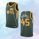 NO 45 Donovan Mitchell Camiseta Utah Jazz Earned Verde 2018-19