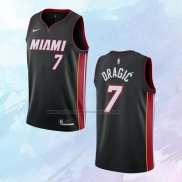 NO 7 Goran Dragic Camiseta Miami Heat Icon Negro 2020-21