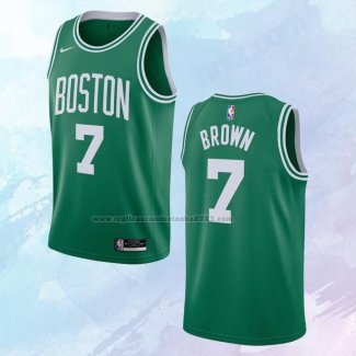 NO 7 Jaylen Brown Camiseta Boston Celtics Icon Verde 2020-21