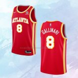 NO 8 Danilo Gallinari Camiseta Atlanta Hawks Icon Rojo 2020-21