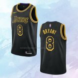 NO 8 Kobe Bryant Camiseta Los Angeles Lakers Ciudad Negro 2017-18