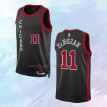 Camiseta Chicago Bulls Demar Derozan NO 11 Ciudad 2023-24 Negro