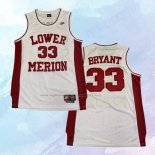 Camiseta Lower Merion Kobe Bryant NO 33 Blanco