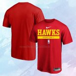 Camiseta Manga Corta Atlanta Hawks Practice Performance 2022-23 Rojo
