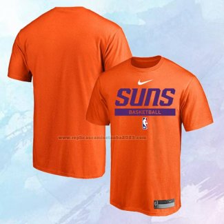 Camiseta Manga Corta Phoenix Suns Practice Performance 2022-23 Naranja