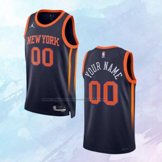 Camiseta New York Knicks Personalizada Statement 2022-23 Negro