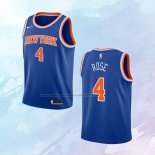 Camiseta Nino New York Knicks Derrick Rose NO 4 Icon Azul