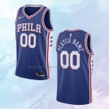 Camiseta Philadelphia 76ers Personalizada Icon Azul