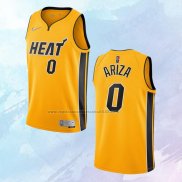 NO 0 Trevor Ariza Camiseta Miami Heat Earned Oro 2020-21