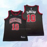 NO 10 Demar Derozan Camiseta Chicago Bulls Statement Negro 2020-21