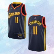 NO 11 Klay Thompson Camiseta Golden State Warriors Ciudad Negro 2020-21
