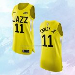 NO 11 Mike Conley jr. Camiseta Utah Jazz Icon Autentico Amarillo 2022-23