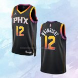 NO 12 Ish Wainright Camiseta Phoenix Suns Statement Negro 2022-23